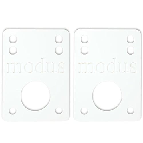 Modus Riser Pad Set 1/8" White Skateboarding Risers Pads