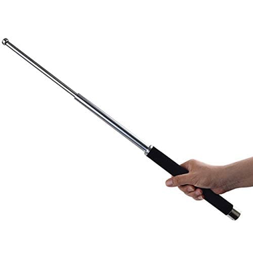 OLPJKHN Quick Attack Multi Tools, Self Defense Walking Hiking Security - Telescopic Emergency Escape Tool for Women, Men, Outdoor, Camping, Hiking - Silvery