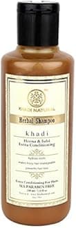 Khadi Herbal Henaa Tulsi Extra Conditioning Shampoo SlS and Paraben Free, 210ml