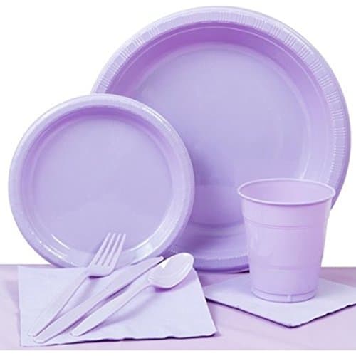 Lavender Party Paper Plates Basic Kit N Kaboodle