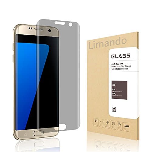 Limando Galaxy S7 Edge Privacy Screen Protector,4D Touch [Scratch-resistant][9H Hardness][Bubble-Free] Tempered Glass Screen Protector Samsung Galaxy S7 Edge (Privacy)