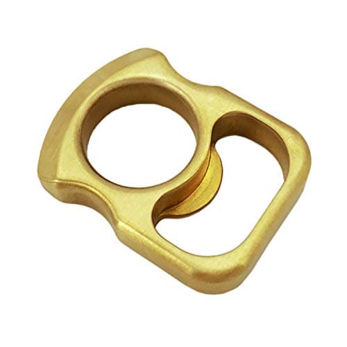 Ousome Solid Brass Bottle Opener, Multi Functional Tool EDC, Outdoor Pocket Keychain