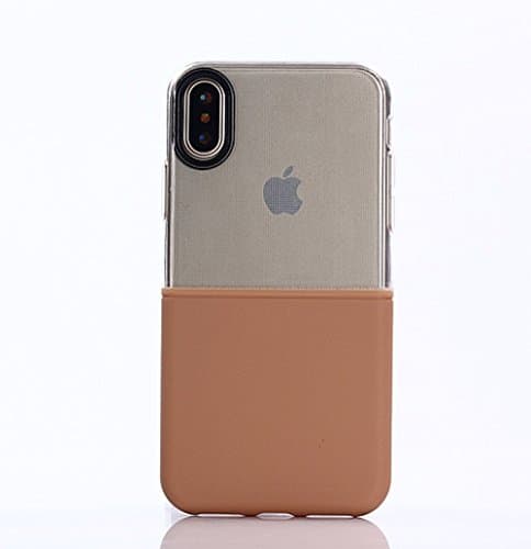 iPhone X Case Multi-texture/ Multi-color Slip Resistant Easy Grip Design Case by Rock Or Stone (2017) - Brown