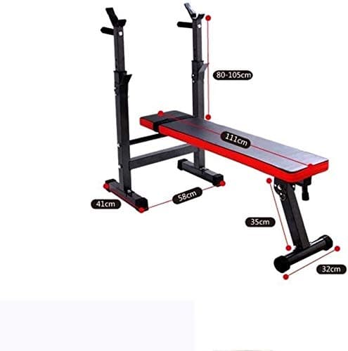 HZC Weight Bench Adjustable Multi-Function Dumbbell Flat Stool Sit-up Board Household Barbell Bed Fitness Equipment Weight-Lifting Bed Professional Bird Bench Multi-Function Foldable Bench Press