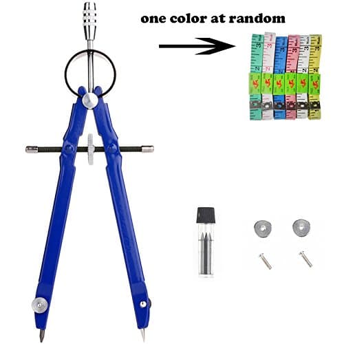 moyeeka Compass for Geometry, Drawing Compass for Math, Geometry, Drawing, Art, Circles, Precision Student Drafting Compass with Lock