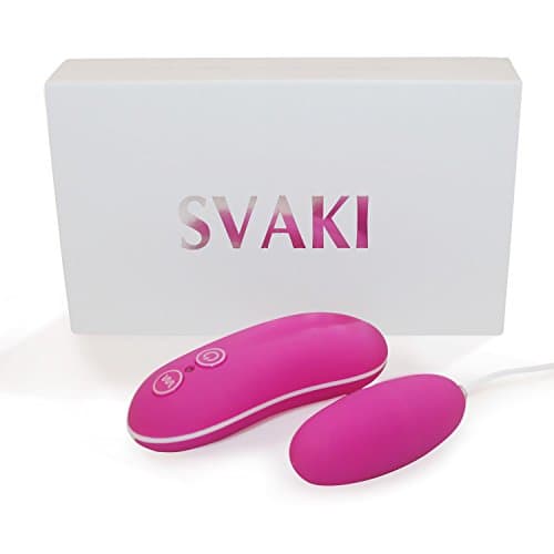 SVAKI Vibration Ben Wa Ball, Easy Function + 10 Patterns - Mice Shape (Pink)