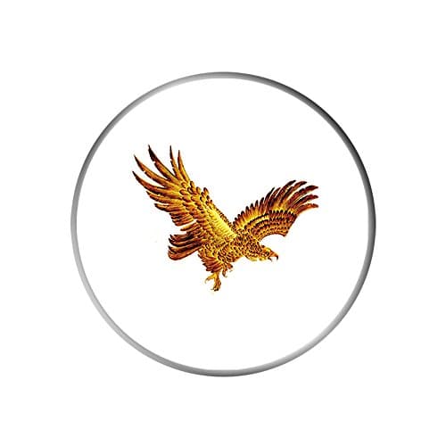 Removable Pop Up Socket Smart Cell Phone Stand Mount Holder Sticker During Travel or Stay at Home for Friend Family - Fire Gold Eagle