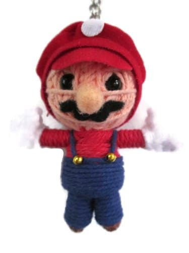 1 X Mario Voodoo String Doll Keychain