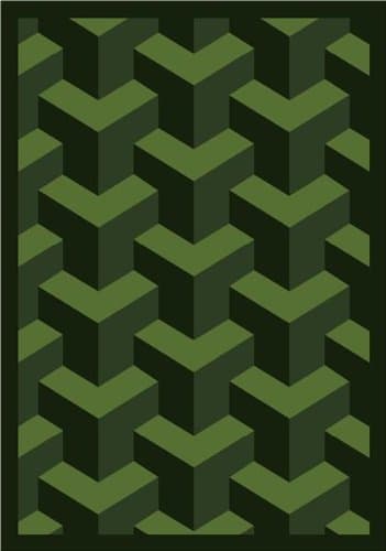 Joy Carpets - Rooftop - Emerald 3'10" x 5'4"
