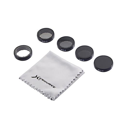 XCSOURCE ND2+ND4+ND8+ND16 Neutral Density Filter Set + UV Filter + Cleaning Cloth for Gopro HERO3/3+/4 LF751