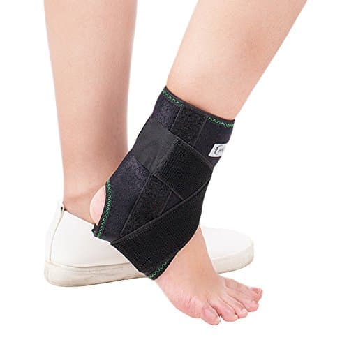 Ankle Stabilizers, Open-Heel, Adjustable Support - Stabilizing Straps form complete figure-eight to protect and support ankle fit left or right foot
