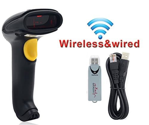 Charming Mall 2.4G Wireless Barcode Scanner and USB Wired 2in1 bar-code label reader
