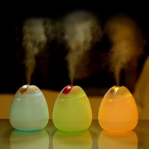 Essential Oil Diffuser 120ml Lovely Aromatherapy Diffuser Cool Mist Humidifier with Adjustable Mist Mode,Waterless Auto Shut-off &amp; 9 Color LED Night Lights Changing for Home Office Car and more