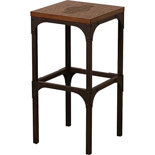 Harley-Davidson Wood Top Square Stool
