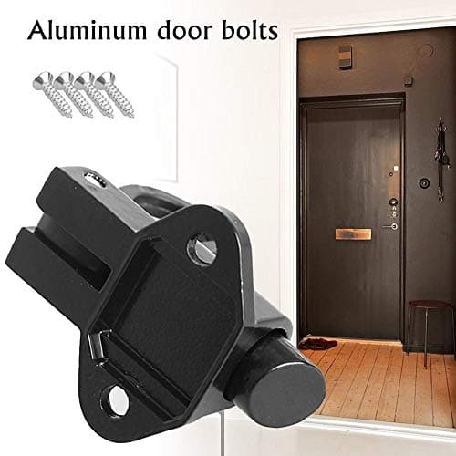 Door Bolt Bolt Lock Window Security Door with Ring Spring Rebound Aluminum Alloy Automatic Spring Bolt Solid Aluminum Door and Window Bolt Door Bolt Steel Window Spring Aircraft Bolt Tower