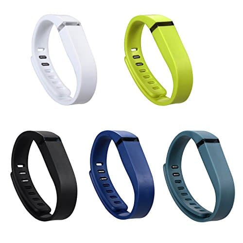 Replacement Flex Bands With Clasps for Fitbit FLEX(ONLY for Fitbit Band) (Set of 5, Large)