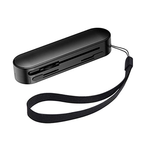 XIAJIE Micro USB Cablefor Iphong & Android, Universal 3 in 1 Swiss Knife Style Charger with Micro USB, Lightning and Type-C (Black, 1)