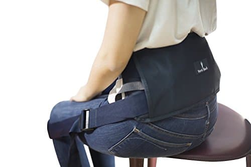Verti Back - Posture Correcting Lumbar Support with Adjustable Straps, Keeps Back Straight While Seated, Suitable in Office or At Home or Outdoors (Physiotherapist Approved)