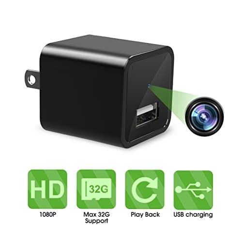 Mini Camera, 1080P Hidden Security Camera, USB Wall Charger Camera for Home Surveillance, USB Wall Charger Adapter with Mini Camera for Home Surveillance CHARGING ADAPTER, Video Reco