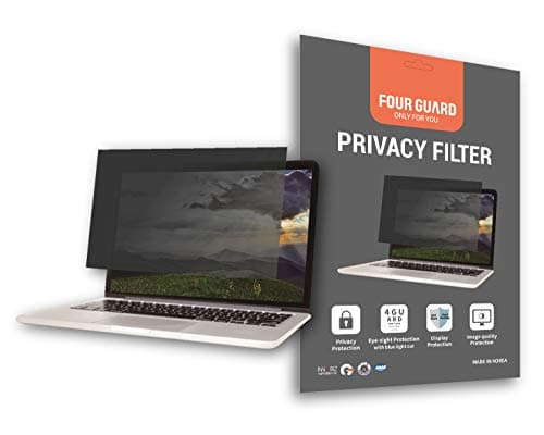 Four Guard, Privacy Screen Filter, Compatible with Surface Pro 4/5(2017)/6 12.3 Inch 3:2 Ratio - Privacy Protection Blue Light Reduction Anti Glare Anti Scratch Protector Film