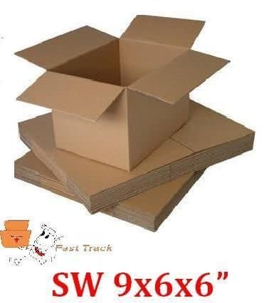 10 x 9"x6"x6" CARDBOARD RECTANGLE MAILING BOXES 9x6x6"