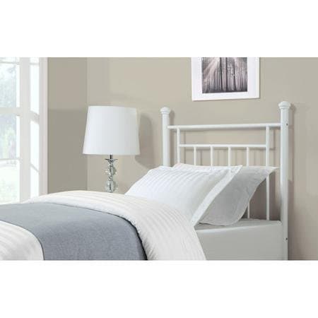 Twin Headboard Contemporary Design Solid White