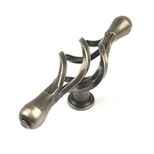 Skert,Cartoon Wrought Iron Birdcage Cabinet Drawer Pulls Knobs Ancient Bronze Furniture Knob Pull Pack of 5