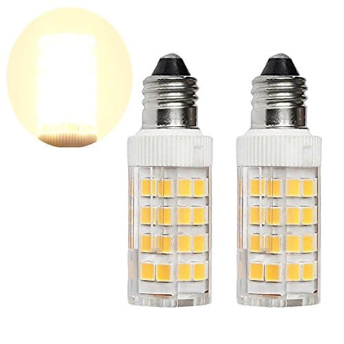 E11-based LED bulbs, 4W (40W Halogen alternative equivalent) 400 lumens, 110-130v 3000K warm white-2pack