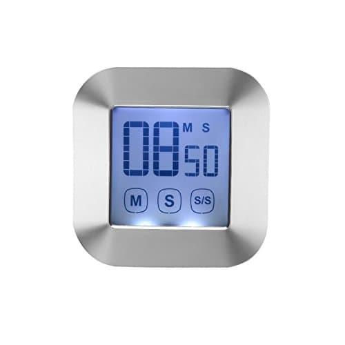 WERCOMIN Digital Kitchen Timer Touchscreen Cooking Timers Clock Backlit LCD Screen Loud Alarm Magnetic Backing Stand for Game, Classroom, Sports, Exercise