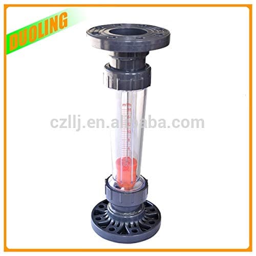 Utini DN 65 Plastic Flow Meter Socket-end or BSP Thread Short Tube Rotameter