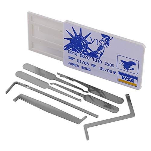 Portable Lock Pick Practice Tool Kit for Locksmith 8PCS