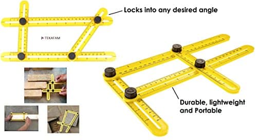 TEKAFAM Angleizer Template Tool | Great For Measuring Tough Angles | Angle Ruler Template Tool for Craftsmen, Handymen, Builders and DIY Home Projects