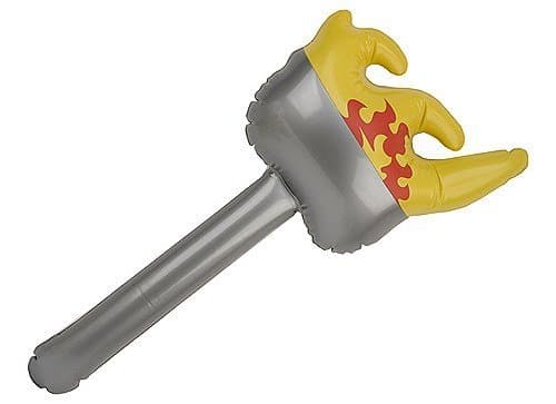 PMS 26" INFLATABLE OLYMPIC TORCH IN POLYBAG WITH INSERT