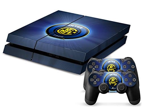 PS4 PLAYSTATION 4 CONSOLE + CONTROLLER DECAL STICKER SKIN SET INTER DE MILAN FC
