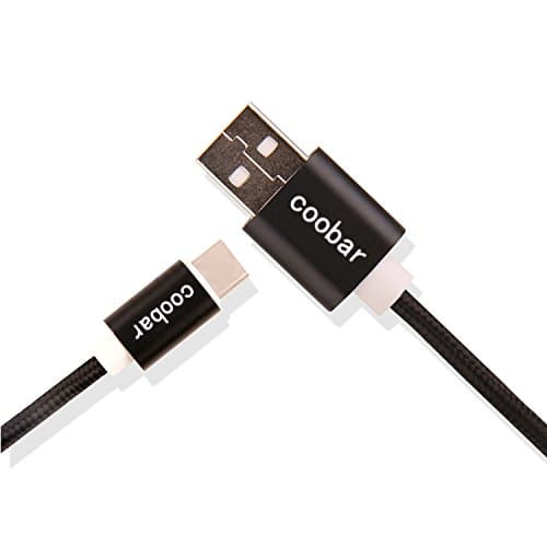 USB Type C Cable (3 FT) by Coobar, USB 3.0 Type C to Type A (USB-C to USB) Cable for Galaxy S8, Google Pixel, Pixel XL, OnePlus 3, HTC 10, Nexus 5X, 6P and LG G5 (Black)