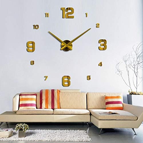 vobome DIY Practical Electronic Wall Hanging Clock Wall Sticker Clock Wall Clocks