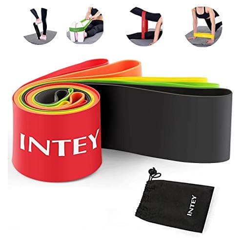 INTEY Resistance Bands Sets 4 Sets Pull Up Exercise Bands Workout Straps for Yoga Body Stretch Powerlifting for Men and Women