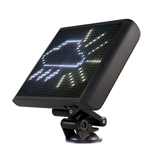 Car Bluetooth Led Display,Full Color Programmable 12V Animation Expression Car Display Logo Screen Compatible With Android And Ios System