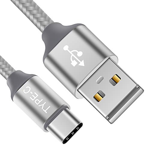 USB Type C Cable 3.3FT,USB C to USB A Charger Nylon Braided Fast Charging Cord for Samsung Galaxy Note 8 S8 plus,Google Pixel 2 XL,LG V30 G5 G6 V20,Moto Z Z2,Nintendo Switch More(3ft 2 Pack)