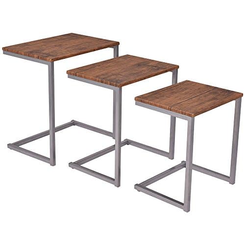 Nesting Tables 3PC Stacking Coffee End Table Set Living Room Modern Home Furniture Pittayadomeshop