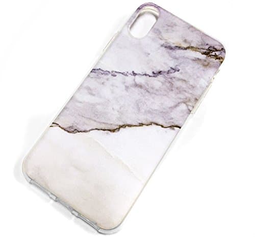 Apple iPhone X Case, Apple iPhone 10 Case, DRULA Marble Print Style [Supports Wireless Charging] [Ultra-Thin] [Slim Fit] [Anti-Scratch] 2017 Release … (Storm Print)