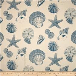 Nautical Draft Stoppers - Unfilled - Window or Door Draft Stopper (Shells Blue)
