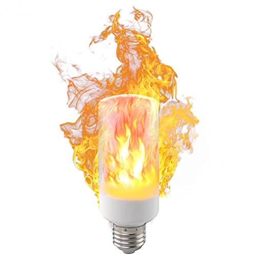 Anqi 3 Mode Dynamic Flame Effect LED Corn light Bulb Lamp 110V 220V E26/E27 Simulation Fire Burning Flicker Replace Gas Lantern Decoration lamps