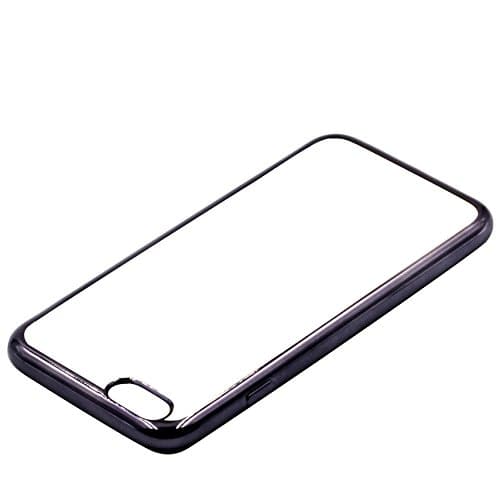 Charm sonic for iPhone 6, iPhone 6S case, protective Apple cover, crystal clear, Soft Gel Plating TPU Case.(Gray)