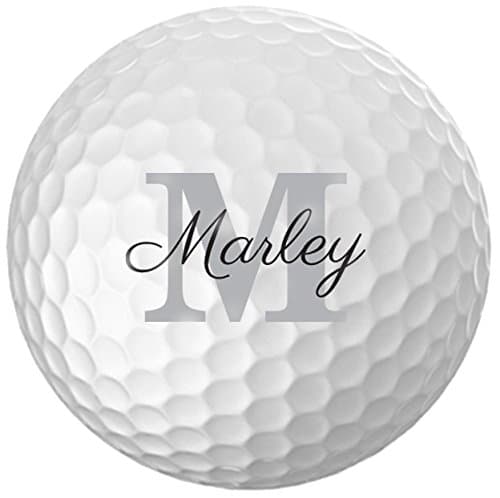 Personalized Name & Initial Golf Balls - Customize The Name and Initial (12 Balls)