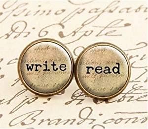 Write & Read,Stud Earrings