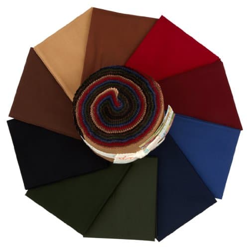 Moda Bella Solids Darks 2-1/2'' Jelly Roll