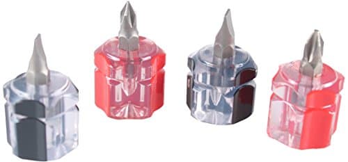 Screwdriver Set,Mini Stubby Tools - Mini Stubby Phillips Slotted Screwdriver Set 4 Piece,Tools for Men Also Good Cute Gift for Ladies,Girls by SJ TOOLS.