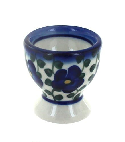 Polish Pottery Violets Egg Cup
