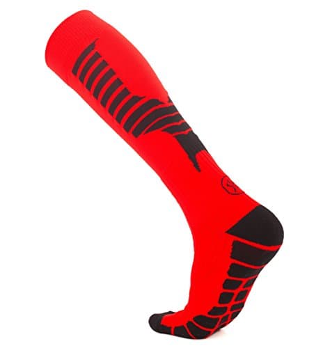 RadoKane Athletic Compression Socks (Red With Black)
